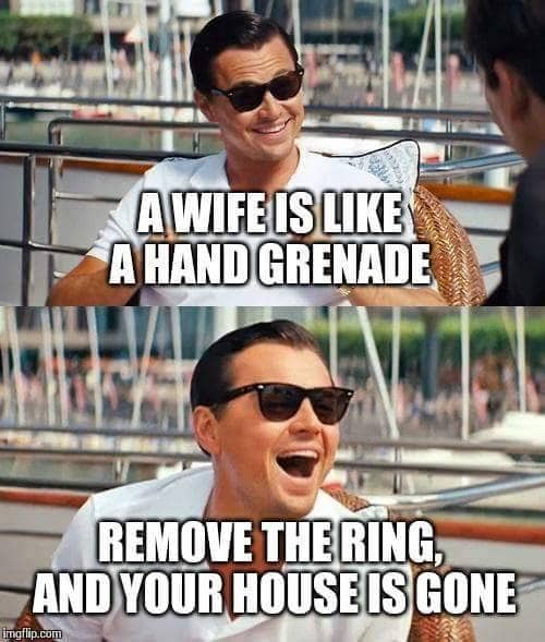 a wife is like a hand grenade