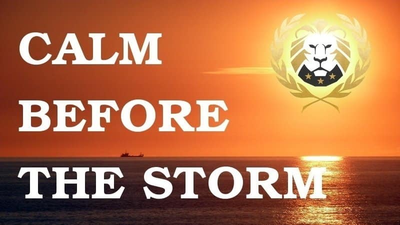Calm Before The Storm MAGA Lion